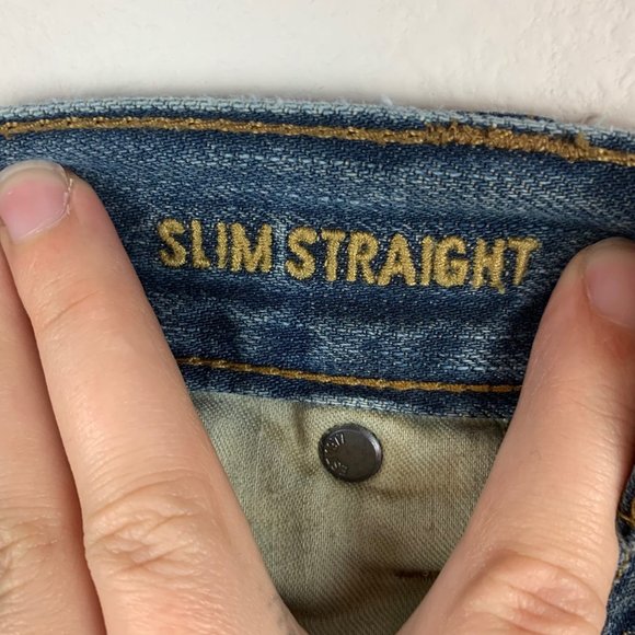 American Eagle Mens Slim Straight Jeans size 32 x 32 - Picture 6 of 8